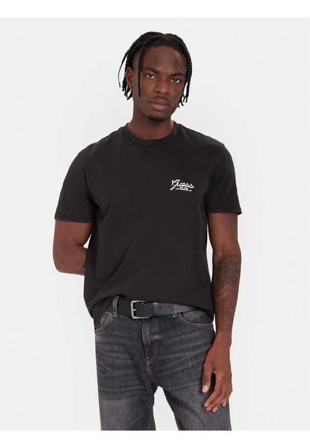 Guess T-Shirt M5BI70 I3Z14 Czarny Regular Fit. Kolor: czarny. Materiał: bawełna