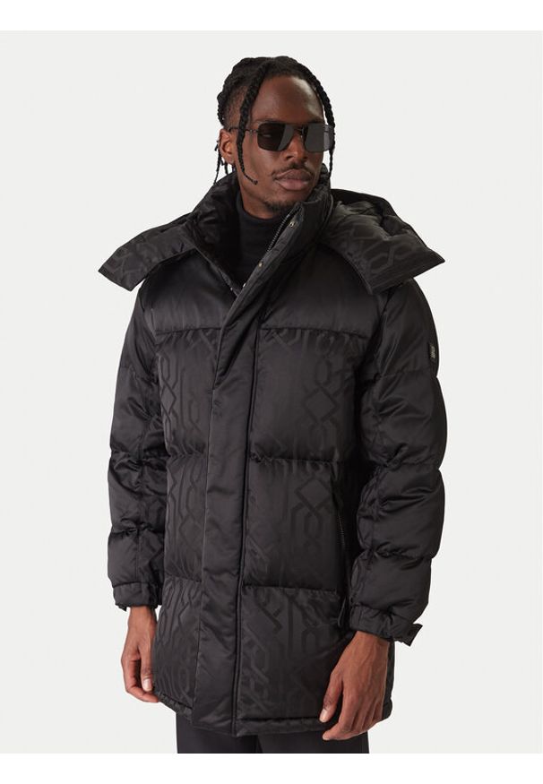Hugo - HUGO Kurtka puchowa Melmus 2541 50549098 Czarny Regular Fit. Kolor: czarny. Materiał: syntetyk