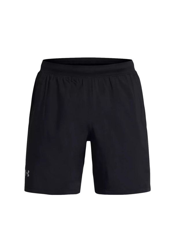 Szorty Under Armour Launch 7". Kolor: czarny, biały, wielokolorowy. Materiał: materiał. Sport: bieganie