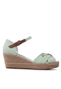 TOMMY HILFIGER - Espadryle Tommy Hilfiger. Kolor: zielony