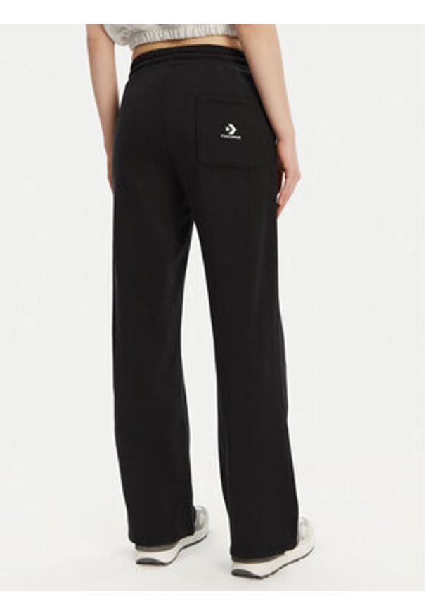 Converse Spodnie dresowe 10028418-A03 Czarny Wide Leg. Kolor: czarny. Materiał: bawełna