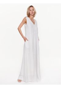 Fabiana Filippi Sukienka letnia ABD273W223 Biały Regular Fit. Kolor: biały. Materiał: wiskoza. Sezon: lato #1