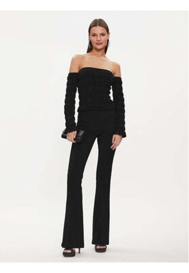 NORMA KAMALI Bluzka KK4226PL867001 Czarny Regular Fit. Kolor: czarny. Materiał: syntetyk