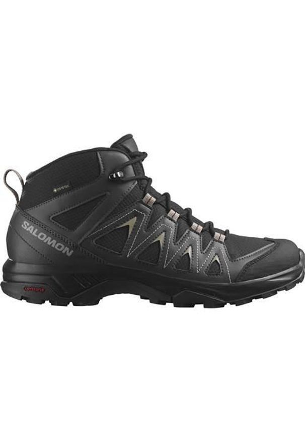 salomon - Buty trekkingowe męskie Salomon X Braze Mid Gtx. Zapięcie: sznurówki. Kolor: czarny. Materiał: materiał, tkanina, syntetyk. Szerokość cholewki: normalna. Sport: turystyka piesza