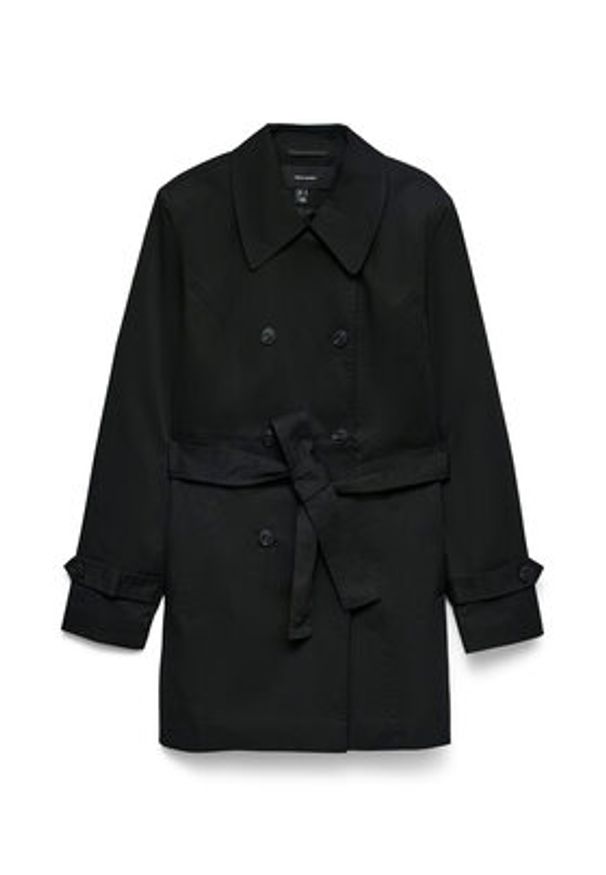 Vero Moda Trencz Chelsea 10329343 Czarny Regular Fit. Kolor: czarny. Materiał: syntetyk