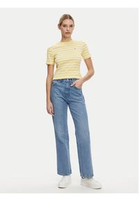 TOMMY HILFIGER - Tommy Hilfiger T-Shirt New Cody WW0WW40587 Żółty Slim Fit. Kolor: żółty. Materiał: bawełna #5