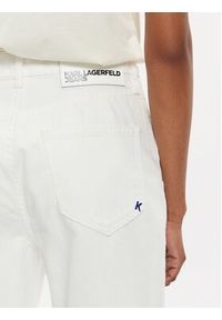 Karl Lagerfeld Jeans Jeansy 241J1106 Biały Straight Fit. Kolor: biały