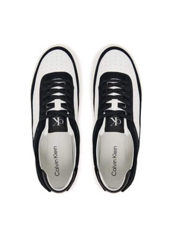 Calvin Klein Sneakersy Basket Cupsole Laceup Lth-Su YM0YM01354 Czarny. Kolor: czarny. Materiał: skóra