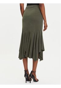 Guess Spódnica midi W5YD85 KCTB2 Zielony Regular Fit. Kolor: zielony. Materiał: wiskoza