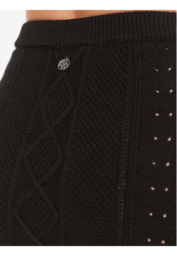 Guess Spódnica mini W4RD58 Z37L1 Czarny Slim Fit. Kolor: czarny. Materiał: syntetyk
