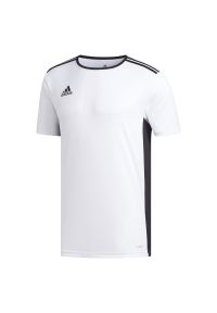 Adidas - Koszulka piłkarska męska adidas Entrada 18 CD8438. Materiał: materiał, poliester, skóra, dzianina. Technologia: ClimaLite (Adidas). Wzór: ze splotem. Sport: piłka nożna #6