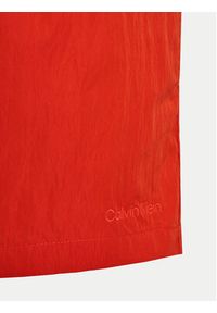 Calvin Klein Swimwear Szorty kąpielowe KM0KM01048 Czerwony Regular Fit. Kolor: czerwony. Materiał: syntetyk