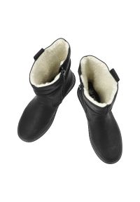 Czarne Botki Rieker Ocieplane Obuwie Damskie. Okazja: na spacer, na co dzień. Zapięcie: klamry. Kolor: czarny. Materiał: materiał. Sezon: zima, jesień. Styl: klasyczny, casual, elegancki #4