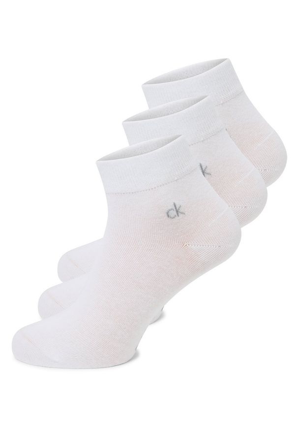 Calvin Klein Skarpety w 3-paku Mężczyźni Bawełna biały jednolity, 39-42. Kolor: biały. Materiał: bawełna. Wzór: jednolity