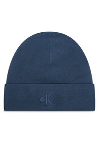 Calvin Klein Czapka LV04D8020G Niebieski. Kolor: niebieski. Materiał: wiskoza, materiał