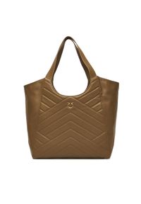 Pinko - PINKO Torebka Tote Bag PE 25 PLTT 104536 A2AO Zielony. Kolor: zielony. Materiał: skórzane