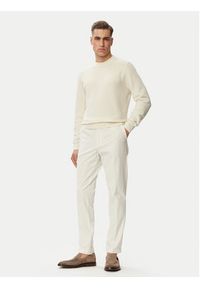 BOSS Sweter H-Lofranco 50565565 Kremowy Regular Fit. Kolor: kremowy. Materiał: bawełna #4