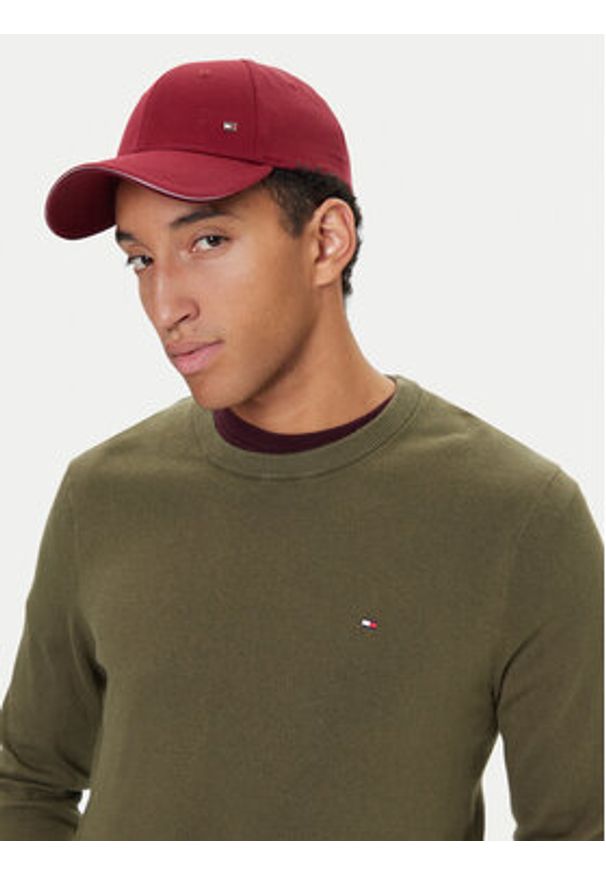 TOMMY HILFIGER - Tommy Hilfiger Sweter MW0MW28046 Zielony Regular Fit. Kolor: zielony. Materiał: bawełna