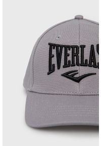 EVERLAST - Everlast czapka bawełniana kolor szary z aplikacją. Kolor: szary. Materiał: bawełna. Wzór: aplikacja #2