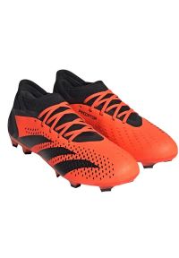 Adidas - Buty piłkarskie adidas Predator Accuracy.3 Fg M GW4591 czerwone pomarańcze i czerwienie. Zapięcie: sznurówki. Kolor: czerwony. Materiał: syntetyk, guma. Sport: piłka nożna #7