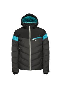 GLENMUIR - Kurtka narciarska LOAP Oridior męska, ciemnoszara, 2XL. Kolor: szary, niebieski, wielokolorowy. Sezon: zima. Sport: narciarstwo #1