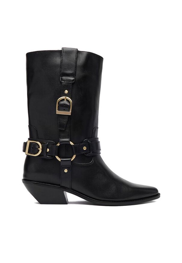 Badura Kowbojki EO-CELINE-121862 Czarny. Kolor: czarny. Materiał: skóra