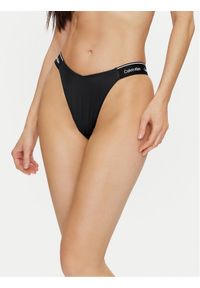 Calvin Klein Swimwear Dół od bikini KW0KW02430 Czarny. Kolor: czarny. Materiał: syntetyk
