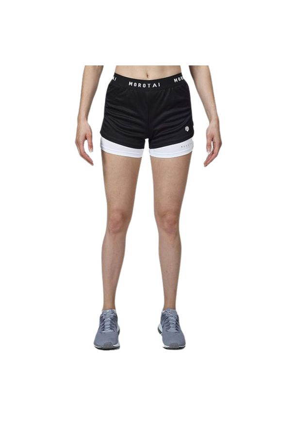 MOROTAI - Spodenki treningowe damskie Morotai Naka. Kolor: czarny. Materiał: poliester. Sport: fitness