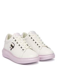 Karl Lagerfeld - KARL LAGERFELD Sneakersy Kapri KL62530P Biały. Kolor: biały. Materiał: skóra #2
