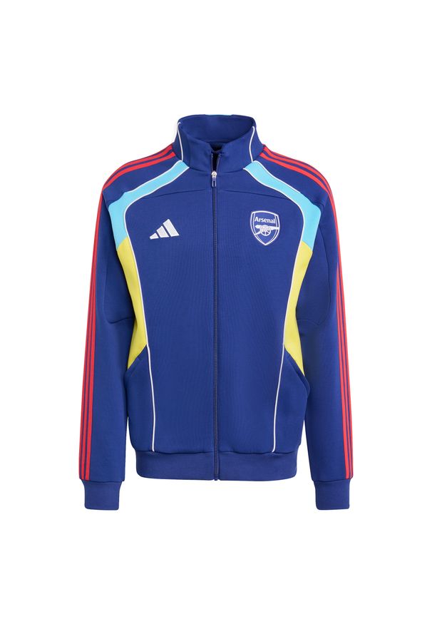 Adidas - Kurtka dresowa Arsenal FC UBP. Kolor: niebieski. Materiał: dresówka. Sport: piłka nożna