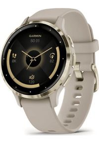 GARMIN - Smartwatch Garmin Smartwatch sportowy Garmin Venu 3S Złoty Szary 010-02785-02. Rodzaj zegarka: smartwatch. Kolor: złoty, szary, wielokolorowy. Styl: sportowy