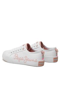 Pepe Jeans Sneakersy Ottis Log G PGS30577 Biały. Kolor: biały. Materiał: materiał