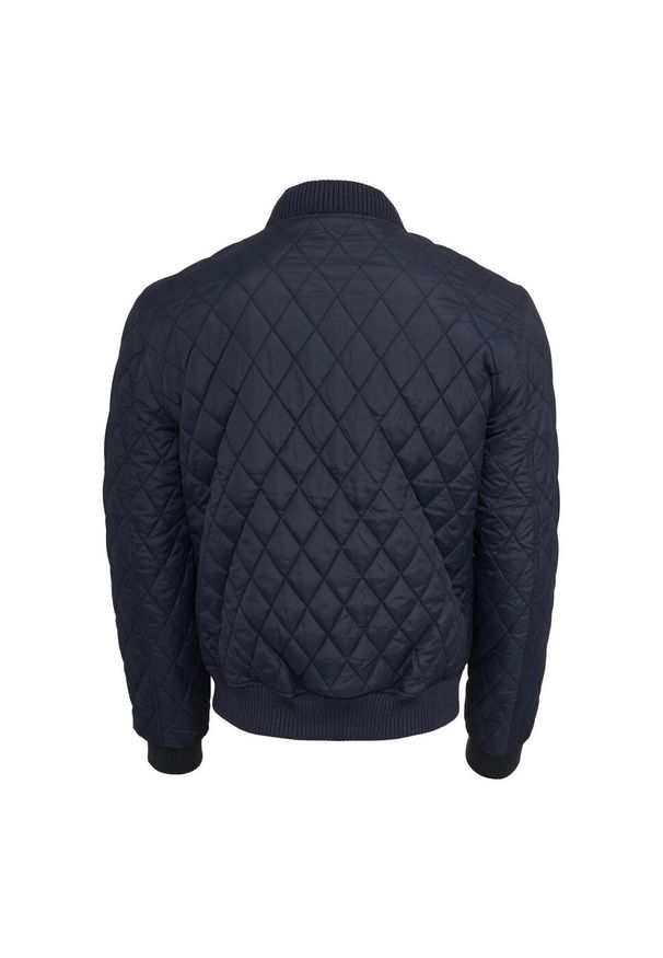 Urban Classics - Męska Nylonowa Kurtka Pikowana Diamond. Kolor: niebieski. Materiał: nylon. Sport: turystyka piesza