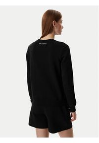 Karl Lagerfeld - KARL LAGERFELD Bluza B2W20010 Czarny Regular Fit. Typ kołnierza: dekolt w karo. Kolor: czarny. Materiał: bawełna #4