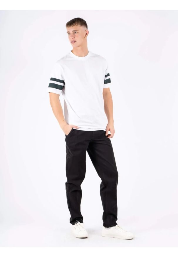 MARCUS - Męskie Spodnie Materiałowe Marcus Gerry Chino 9098 Black 16-200138. Materiał: materiał