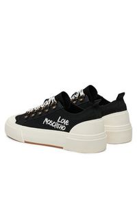 Love Moschino - LOVE MOSCHINO Sneakersy JA15022G1LIYG000 Czarny. Kolor: czarny. Materiał: materiał