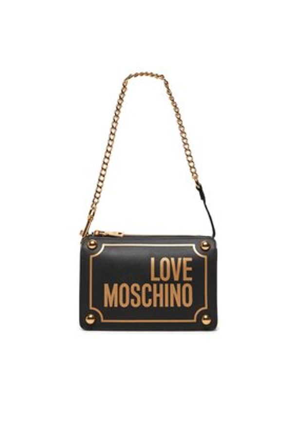 Love Moschino - LOVE MOSCHINO Torebka JC4353PP0IK1100A Czarny. Kolor: czarny. Materiał: skórzane