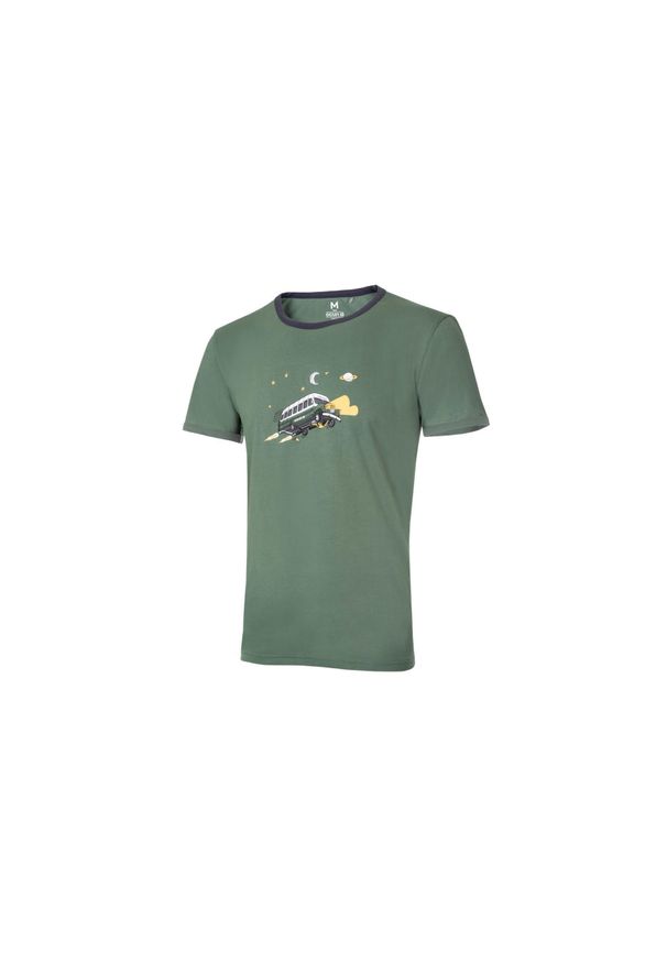 OCUN - Koszulka Ocun Classic T Organic Magic Bus. Kolor: zielony. Sport: wspinaczka