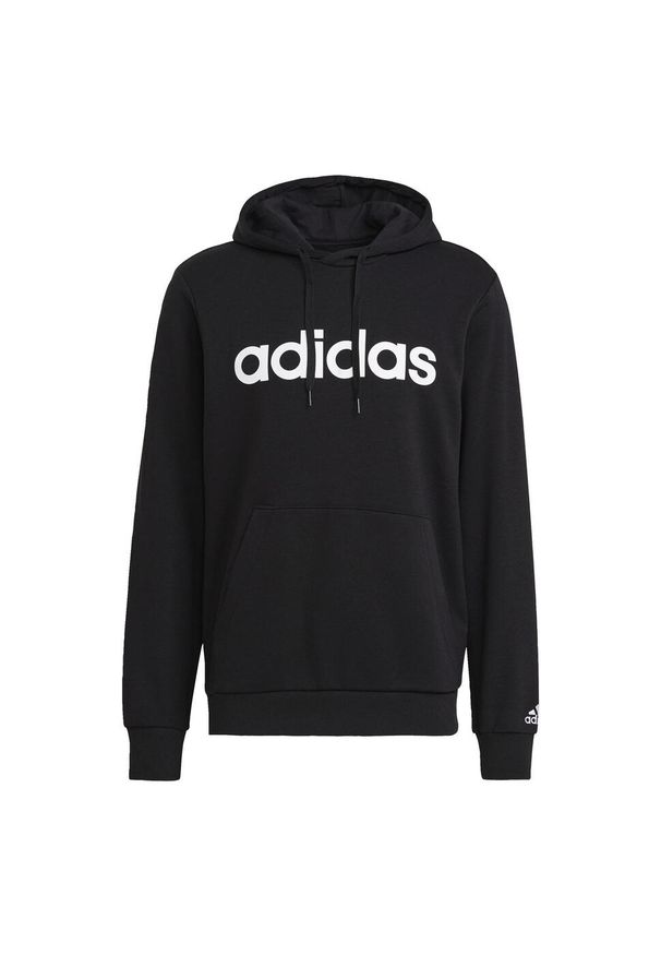 Adidas - Bluza męska adidas Essentials French Terry Linear Logo Hoodie. Typ kołnierza: kaptur. Kolor: biały, czarny, wielokolorowy. Sport: fitness