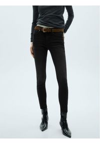 mango - Mango Jeansy Pushup 87090648 Czarny Skinny Fit. Kolor: czarny