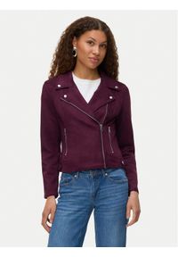Vero Moda Kurtka z imitacji skóry Jose 10300938 Fioletowy Regular Fit. Kolor: fioletowy. Materiał: skóra