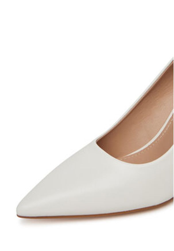 DeeZee Czółenka KB-008 Biały. Kolor: biały. Materiał: skóra