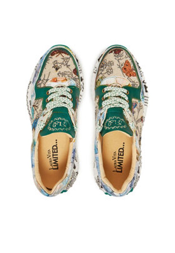 Laura Vita Sneakersy Burton 127 Kolorowy. Materiał: skóra. Wzór: kolorowy