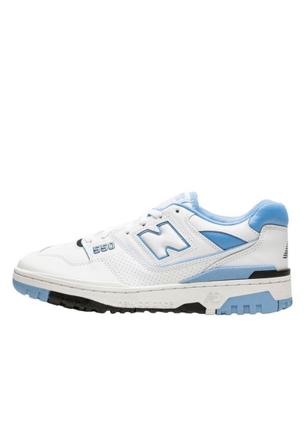 Buty do chodzenia dla dorosłych New Balance 550 UNC White University Blue. Kolor: biały. Sport: turystyka piesza