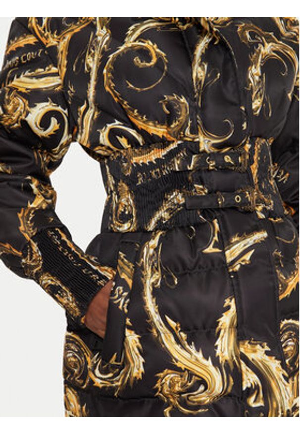 Versace Jeans Couture Kurtka puchowa 77HAU415 Czarny Slim Fit. Kolor: czarny. Materiał: syntetyk