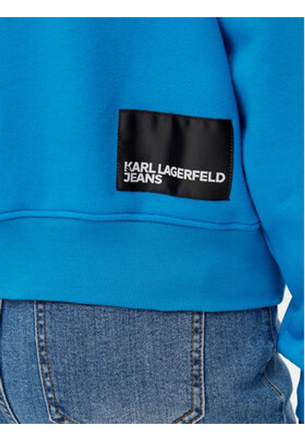 Karl Lagerfeld Jeans Bluza A1W20005 Niebieski Regular Fit. Kolor: niebieski. Materiał: bawełna