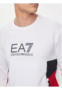 EA7 Emporio Armani Bluza 3DPM14 PJLIZ 1100 Biały Regular Fit. Kolor: biały. Materiał: syntetyk