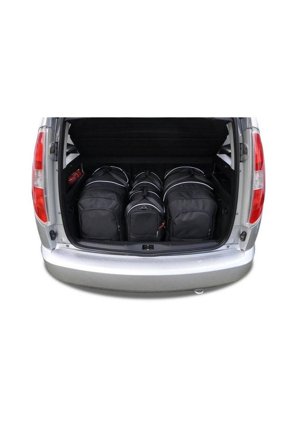 KJUST - Torby Do Bagażnika Skoda Roomster 2006-2015 4Szt Kjust. Kolor: czarny. Styl: sportowy