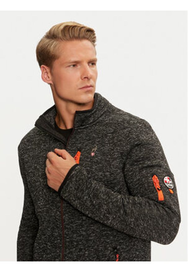Aulp Bluza techniczna Navoy Czarny Regular Fit. Kolor: czarny. Materiał: syntetyk