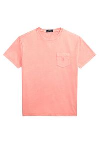 Polo Ralph Lauren T-Shirt 710969628005 Różowy Custom Slim Fit. Typ kołnierza: polo. Kolor: różowy. Materiał: bawełna #3